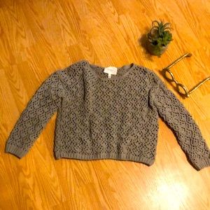 Jessica Simpson Gray Cropped Sweater